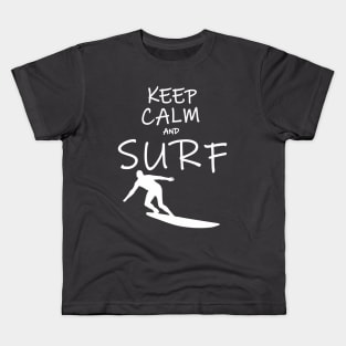 Keep Calm and Surf Kids T-Shirt